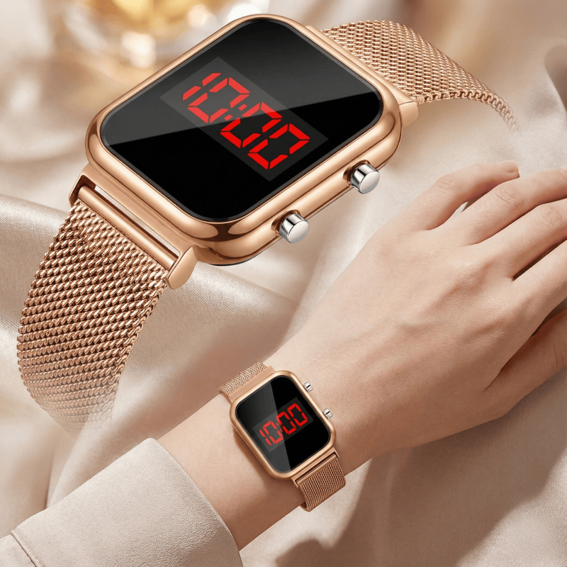 Luxury Watch Life - Fashion Magnetic Buckle Rectangle LED Digital