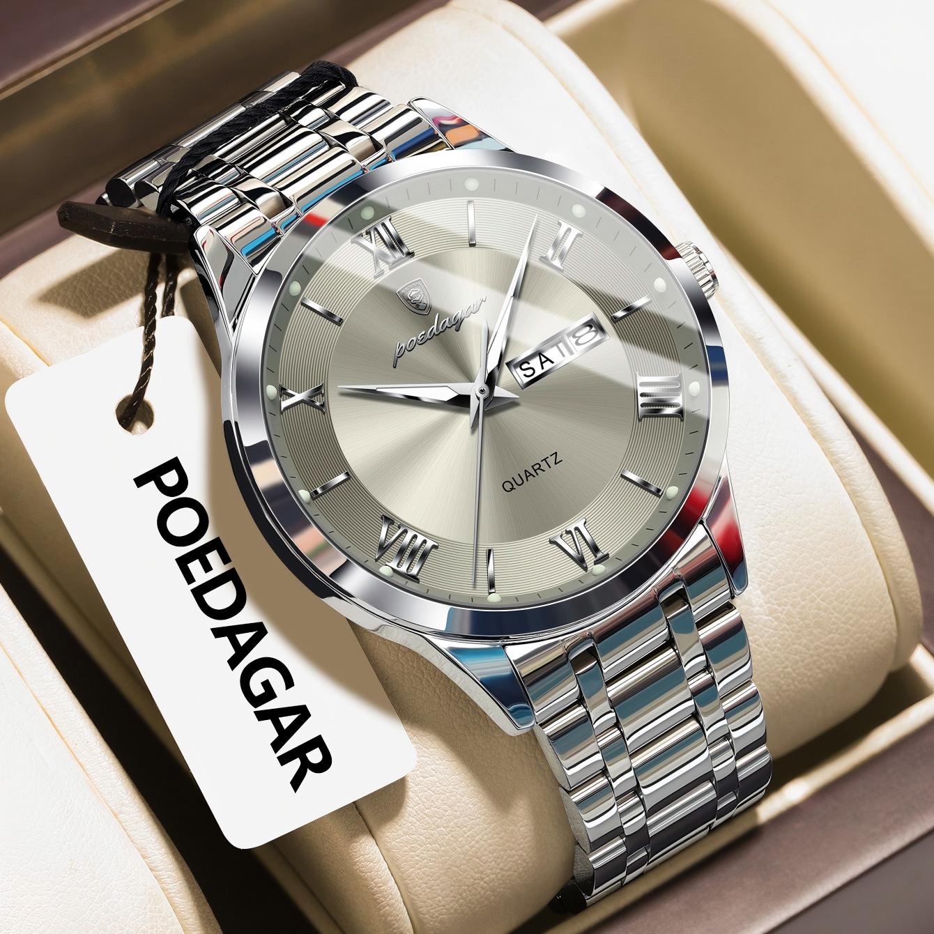 Luxury Watch Longines - POEDAGAR Fashion Luxury Men Wristwatch Waterproof