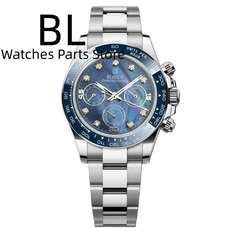 BLIGER 39mm Luxury VK63 Men's  - Luxury Watch German recension och pris