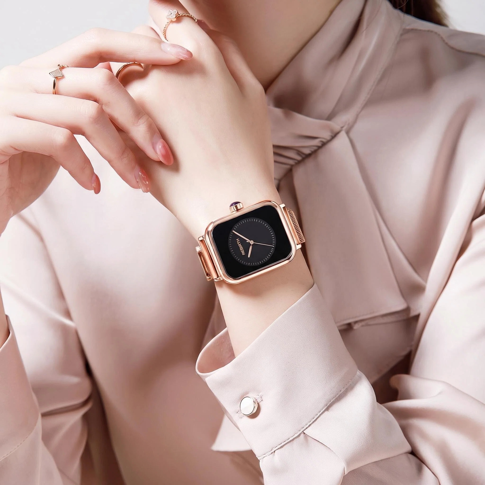 Light Luxury Square Women's Wa - Luxury Watch Black recension och pris
