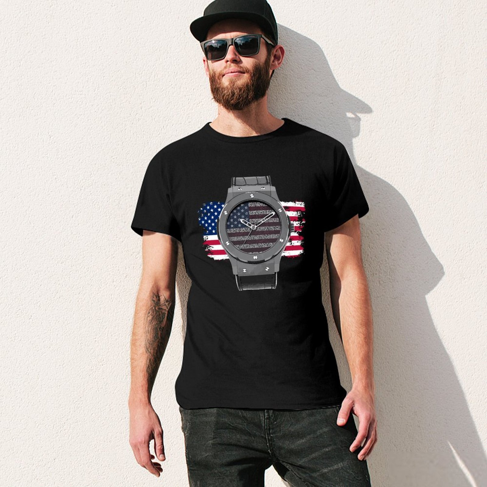 LUXURY WATCH DRAWING T-Shirt H - Luxury Watch Drawing recension och pris