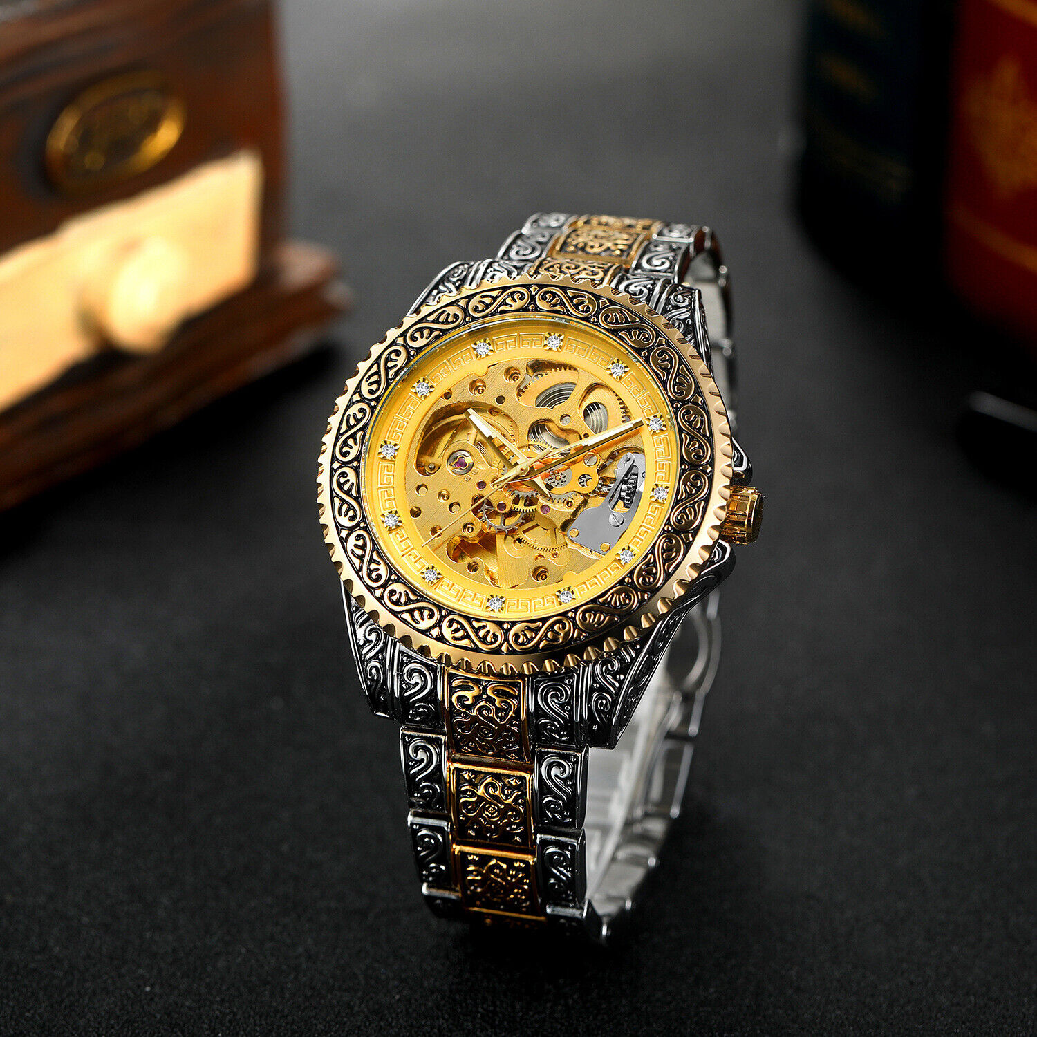 FORSINING Men's Luxury Diamond - Luxury Watch Nice recension och pris