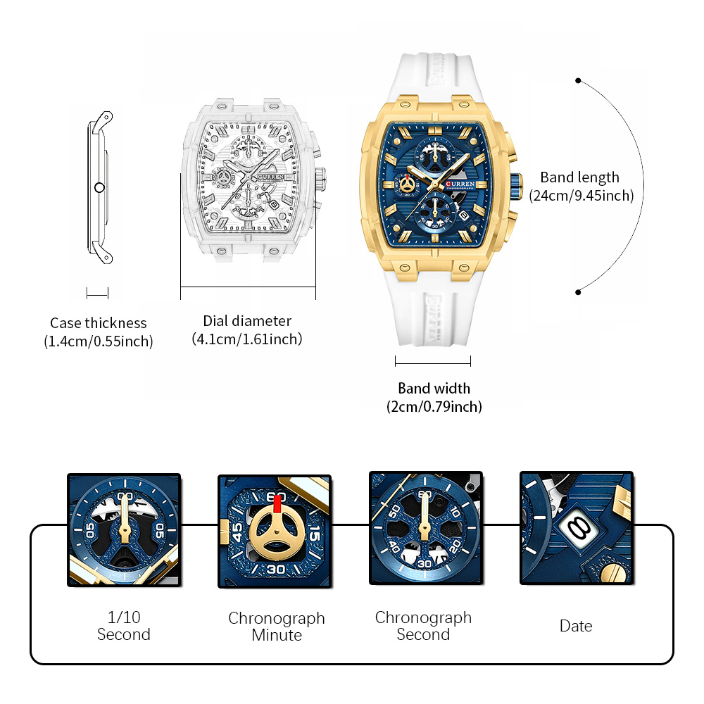 CURREN Luxury Vintage Watch fo - Luxury Watch Exchange recension och pris