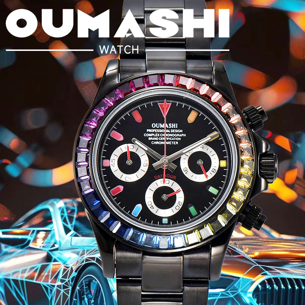 Luxurious 39mm Black Men's Wat - Luxury Watch Black recension och pris