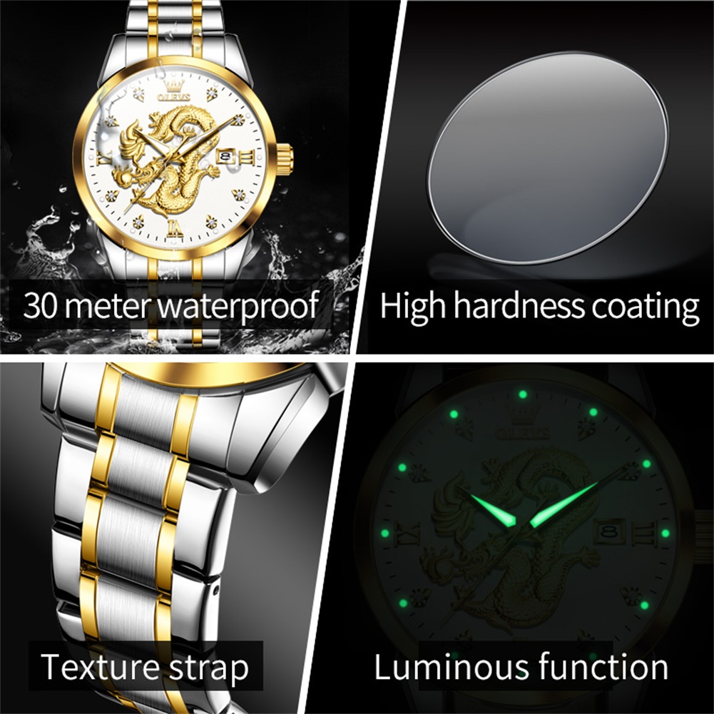 OLEVS Fashion China Loong Drag - Luxury Watch China recension och pris