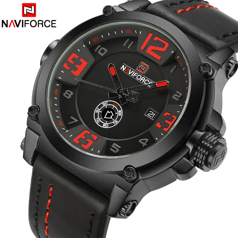 Top Brand Luxury NAVIFORCE Men - Field Watch Military recension och pris
