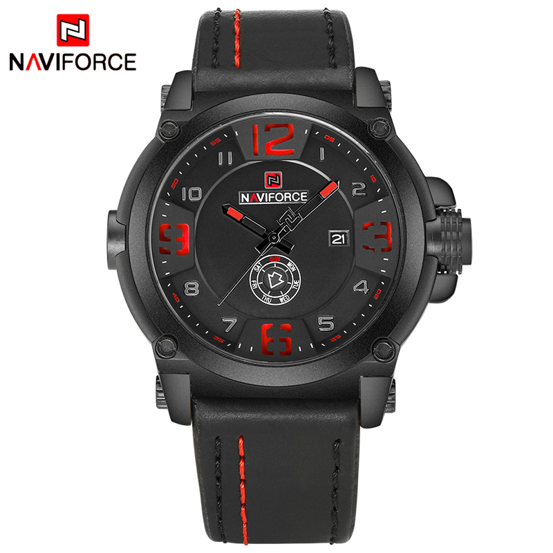 Top Brand Luxury NAVIFORCE Men - Field Watch Military recension och pris
