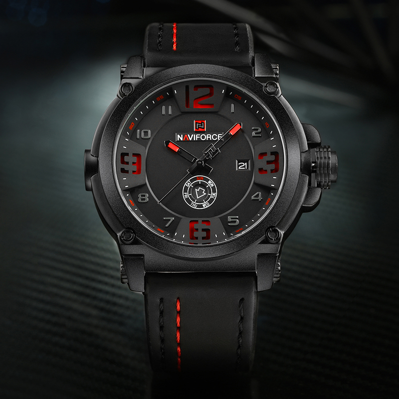 Top Brand Luxury NAVIFORCE Men - Field Watch Military recension och pris