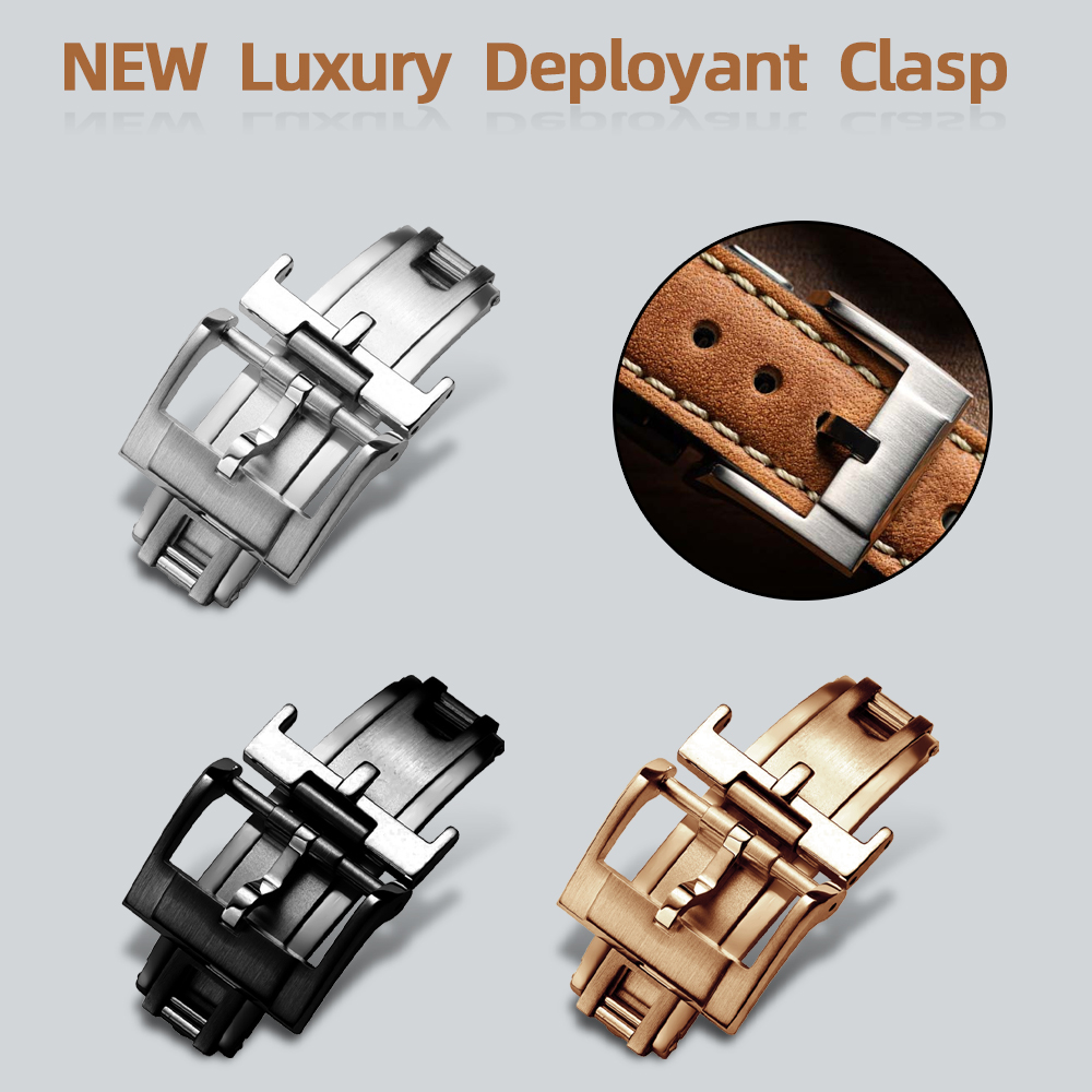 NEW Luxury Deployant Clasp 16m - Luxury Watch Black recension och pris