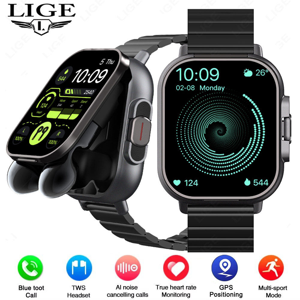 TWS 2in 1 Smart Watch with Hea - Luxury Watch Korea recension och pris