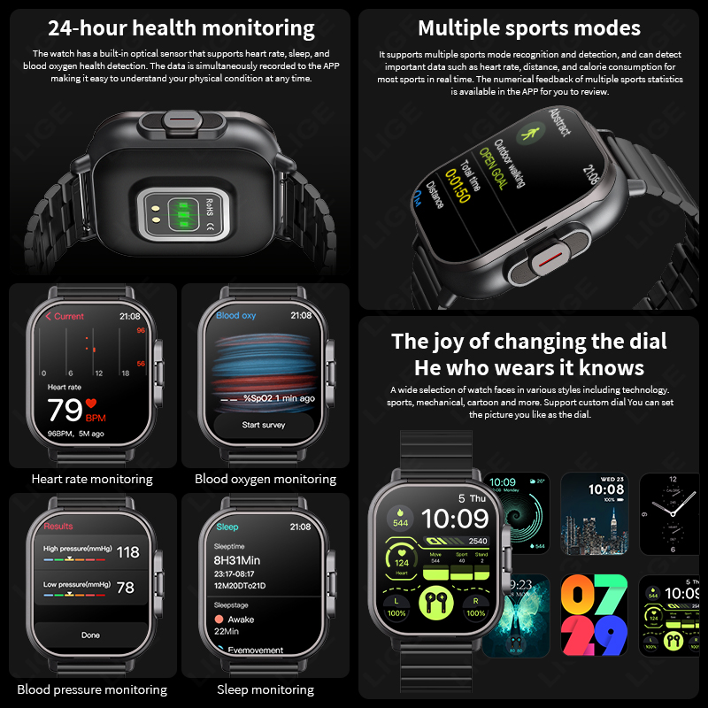 TWS 2in 1 Smart Watch with Hea - Luxury Watch Korea recension och pris