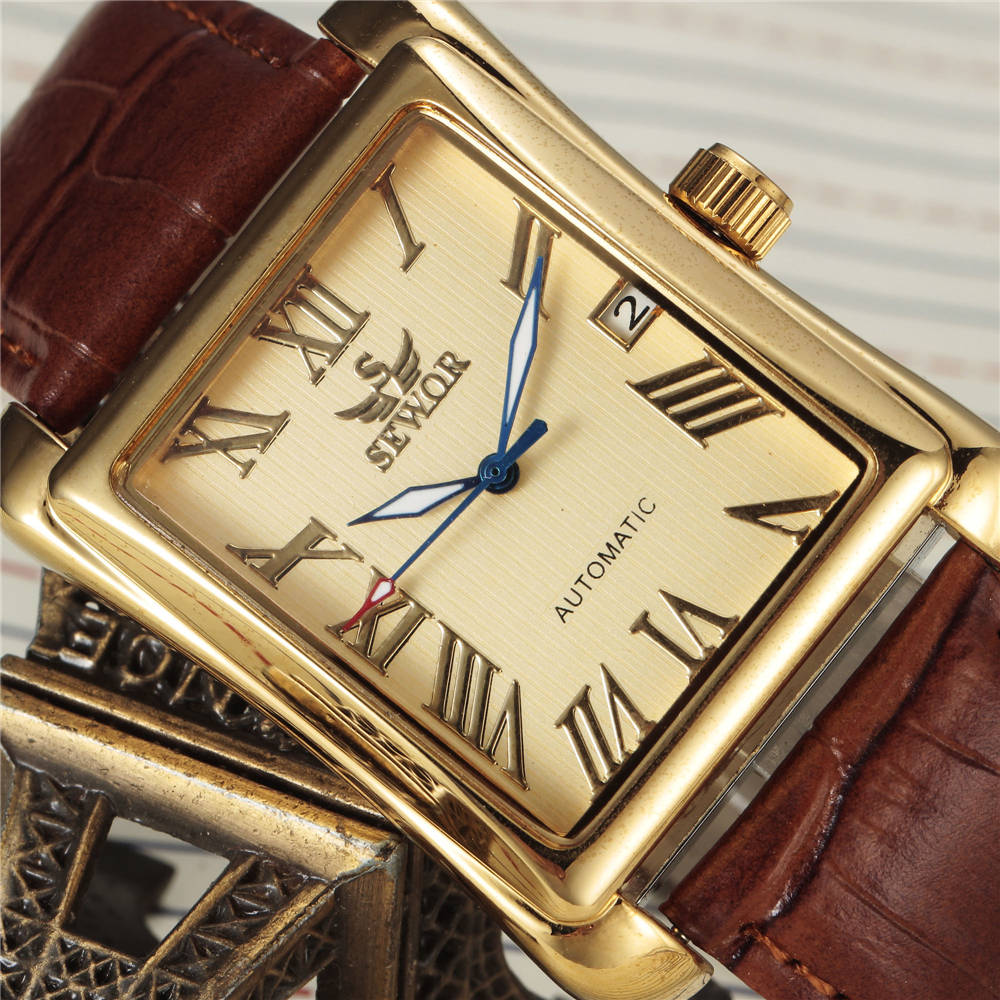 SEWOR Top Brand Luxury Men Wat - Cartier Watch Santos recension och pris