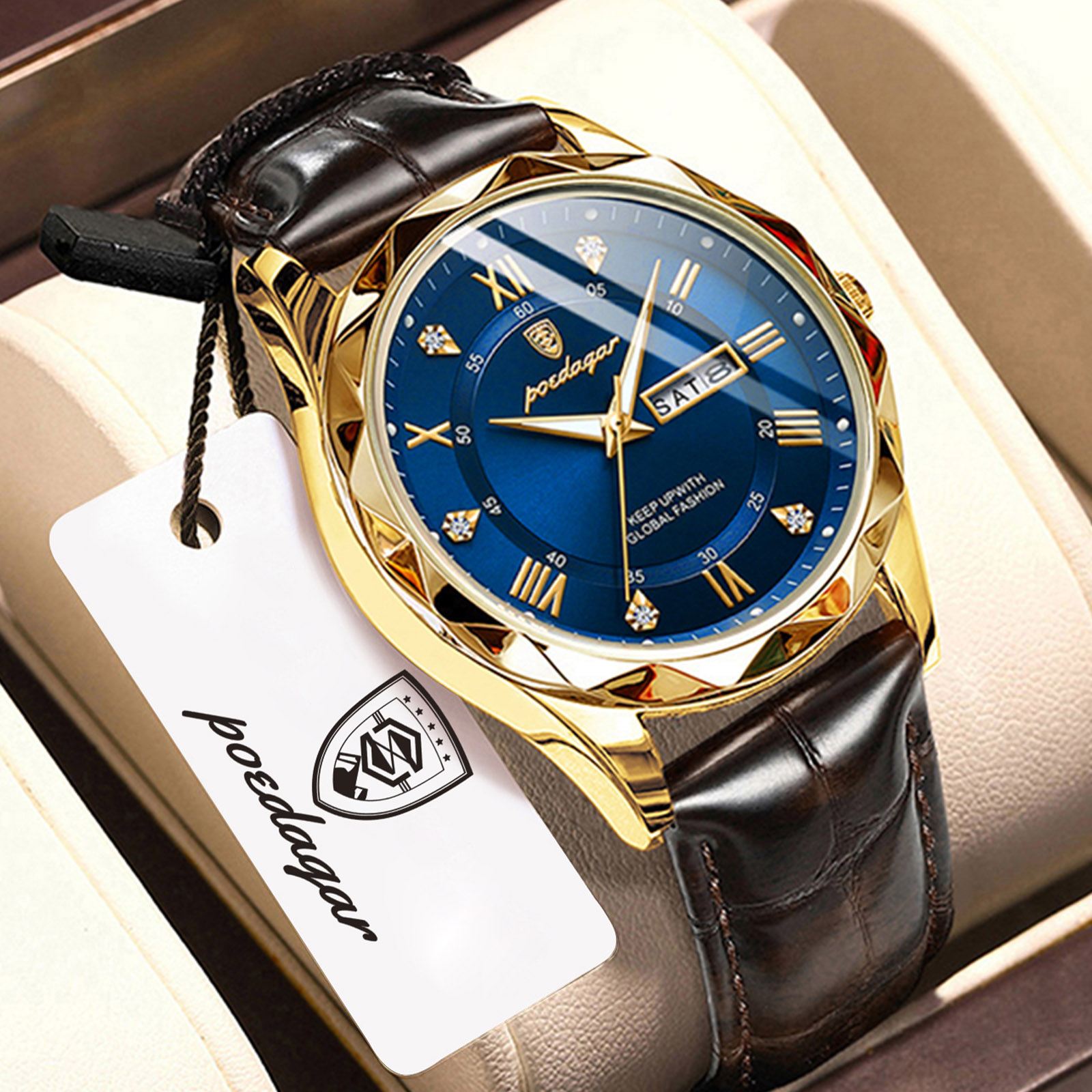 POEDAGAR Top Fashion Man Clock - Luxury Watch Life recension och pris