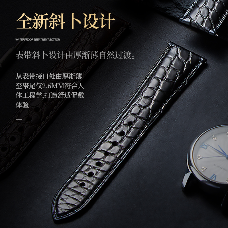 Alligator Leather Watch Strap  - Luxury Watch Longines recension och pris