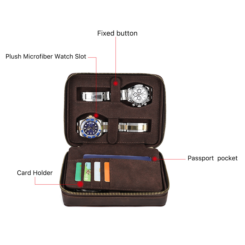 Retro Genuine Leather 4 Slots  - Luxury Watch China recension och pris