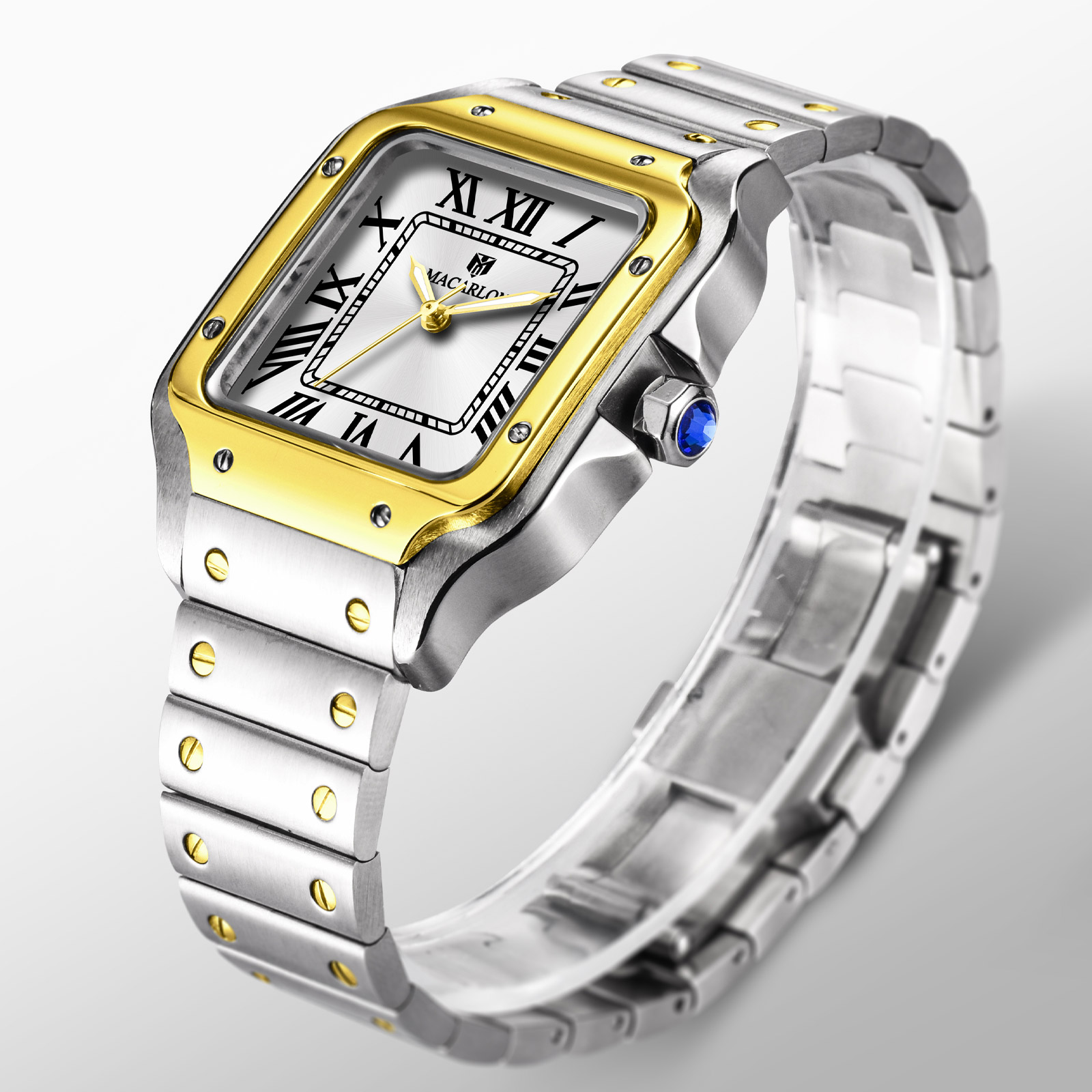 MACARLON Square Men's Automati - Luxury Watch China recension och pris