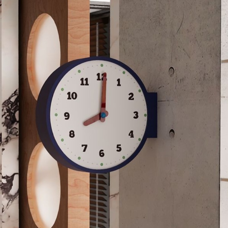 Double Sided Wall Clock Corner - Luxury Watch House recension och pris